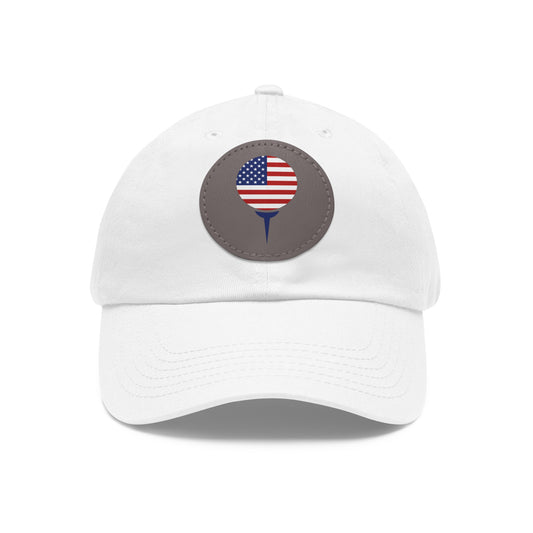 4Play Freedom Leather Patch Baseball Hat