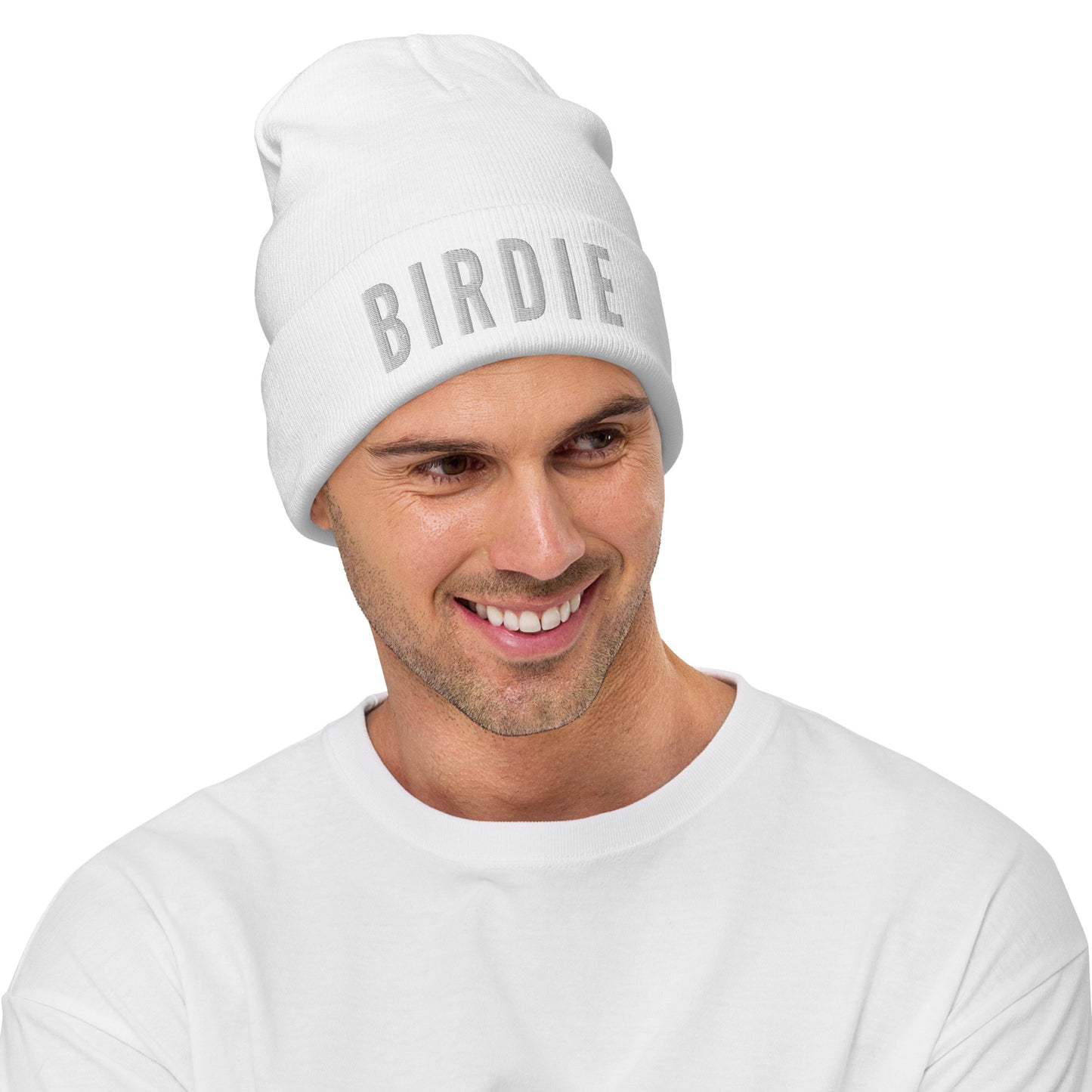 4Play BIRDIE Puff Print Beanie Golf Hat